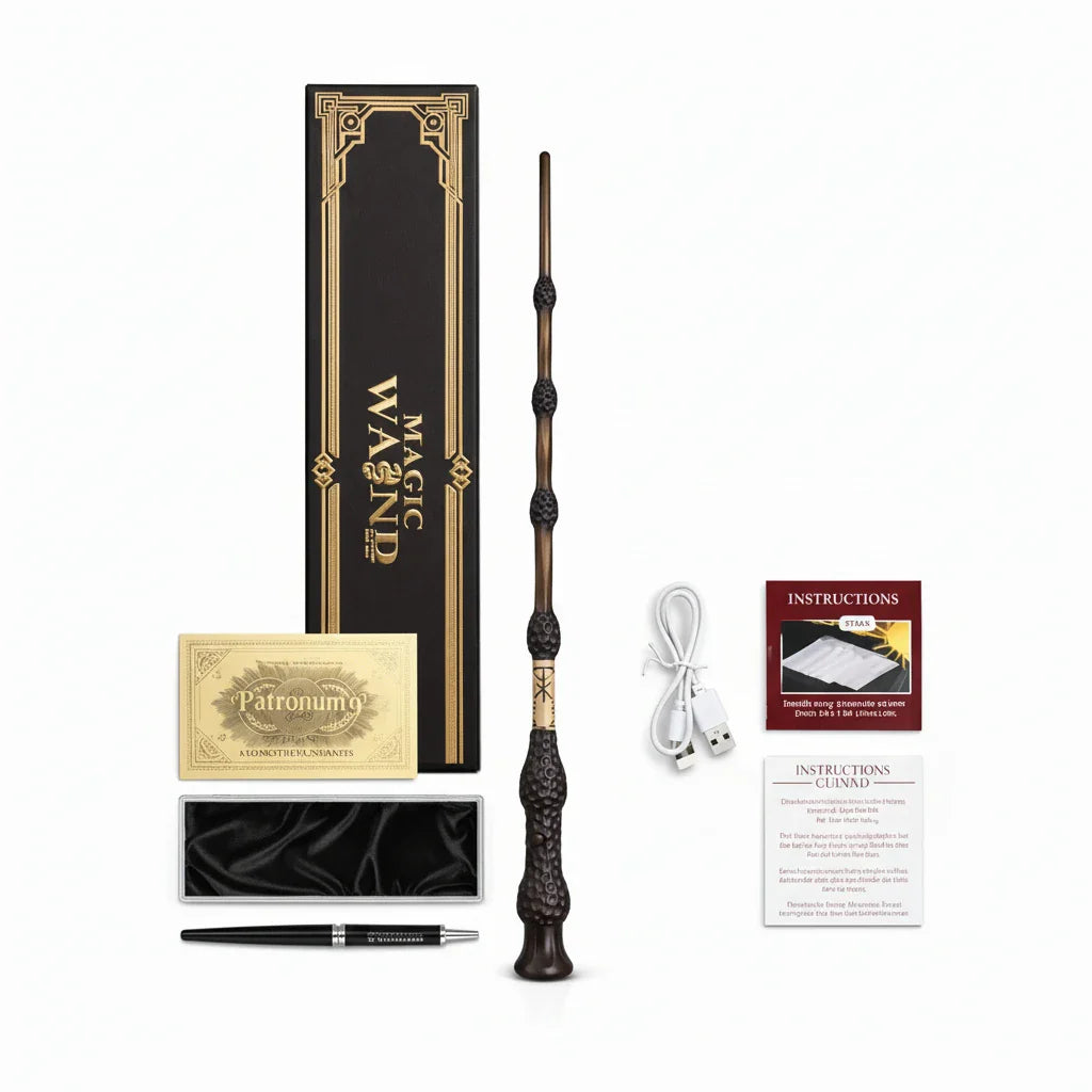 Harry Potter Dumbledore Fire Wand (Imported ,type c charging)