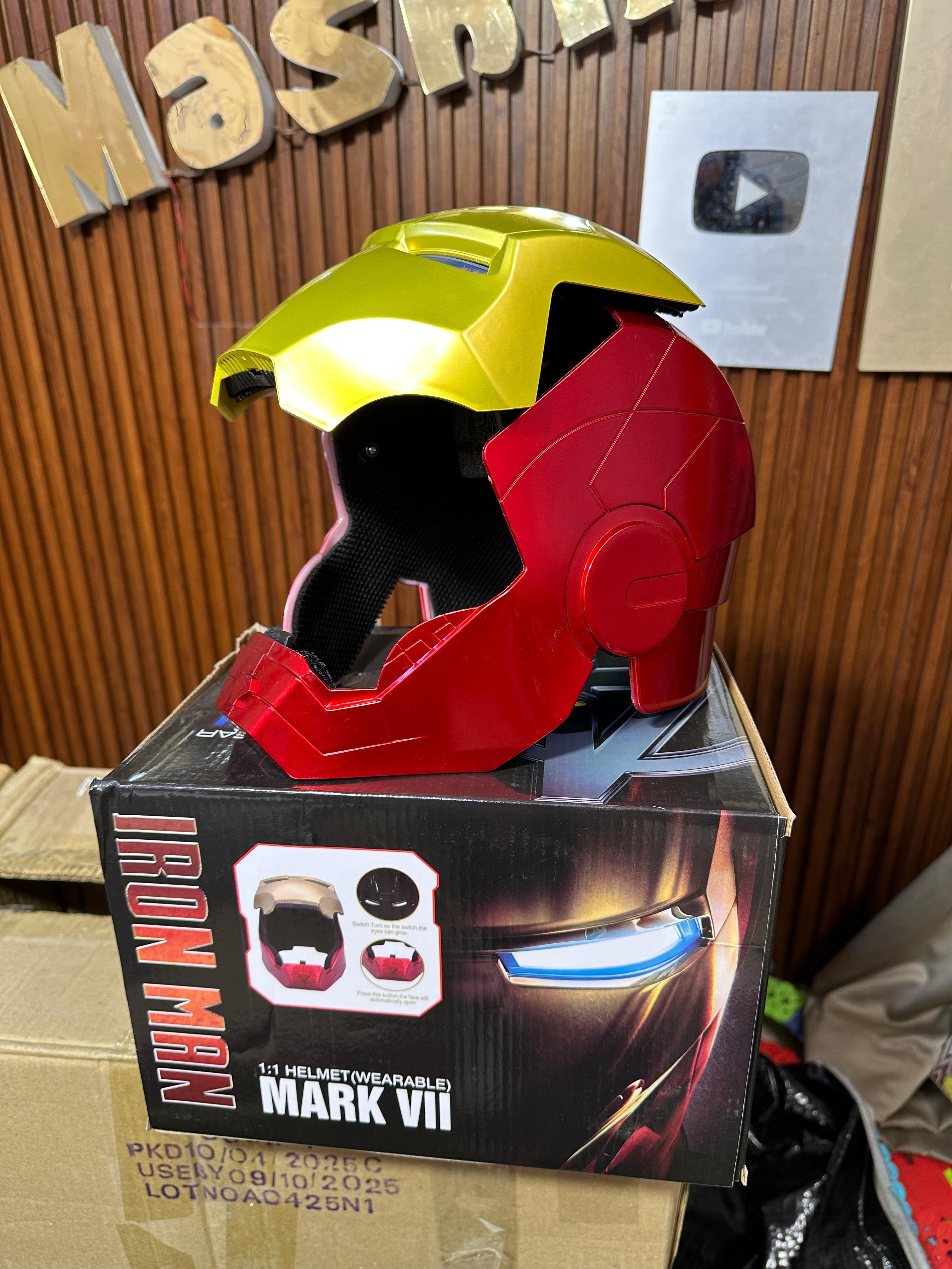 Iron Man Mask Helmet with Touch Open Face